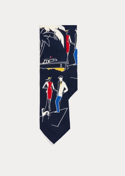 Men's Ralph Lauren Silk Graphic Ties | 329487QJC